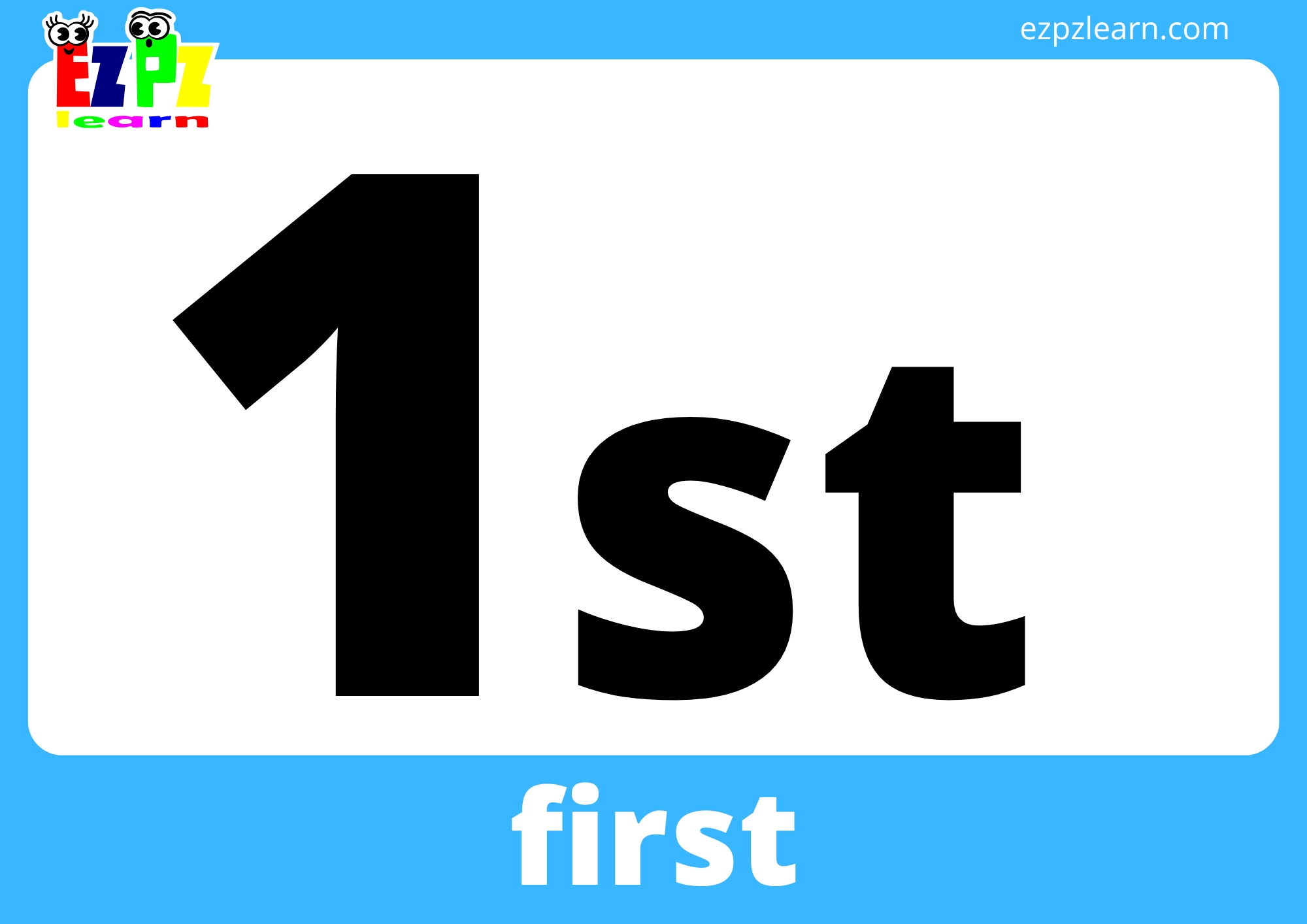 Ordinal Numbers Flashcards
